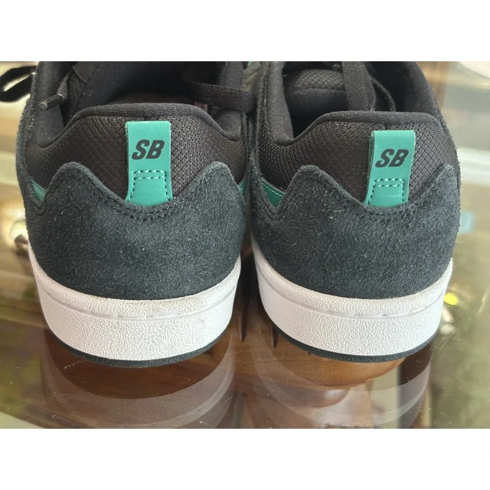 Nike SB Alleyoop Black/Green Skateboarding Shoes Lace-Up US Men's 9 D